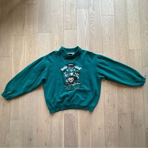 Vintage ACME Clothing Teal Top Size S